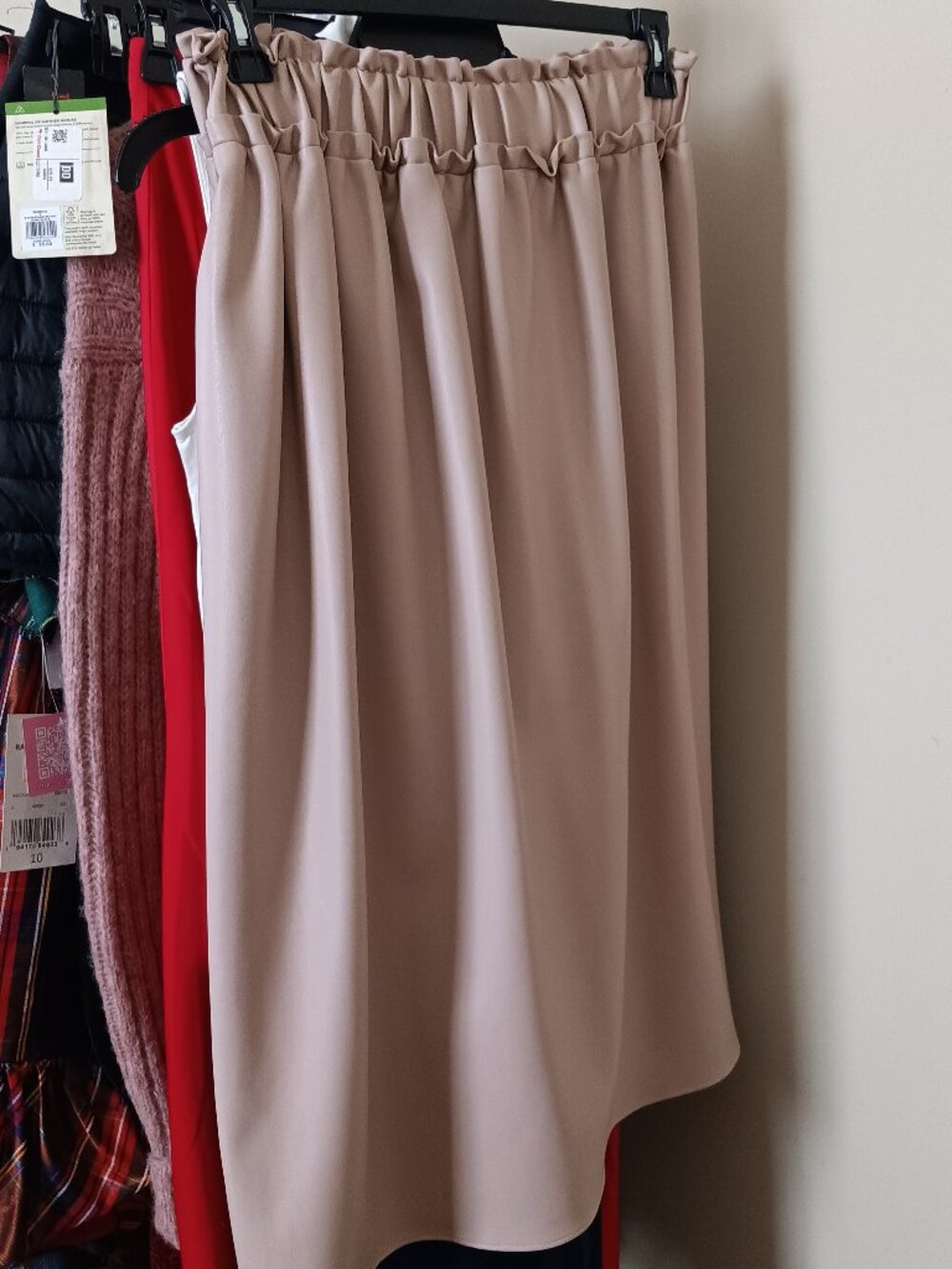 NWT Neutral Tan Bone Vegan Leather MADE IN USA Houston TX Size Medium